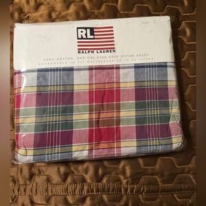 Ralph Lauren Multicolor Plaid Fitted Sheet, King